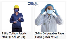 azulwear-cape-town-cotton fabric masks disposable masks