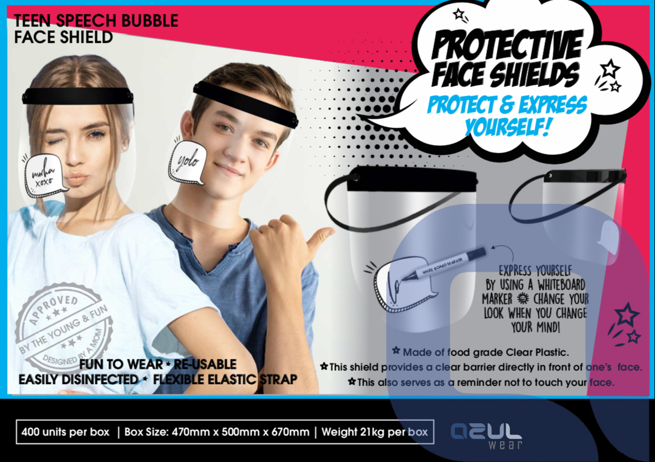 PROTECTIVE FACE SHIELDS AZULWEAR CAPE TOWN